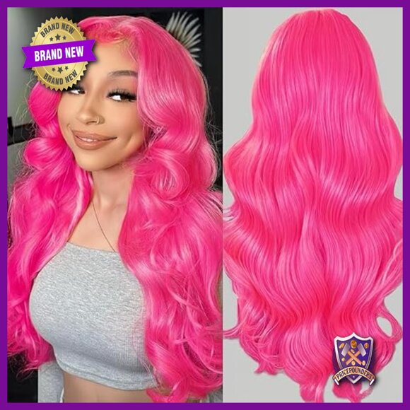 24 Inch Body Wave Lace Front Wig Human Hair 200 Density Pre Plucked
